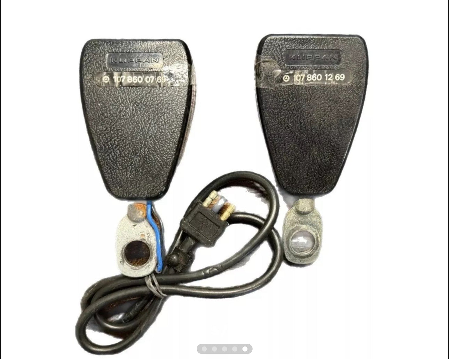 Mercedes R107 380SL Front Left Right Seat Belt Set 1078603269 LM28