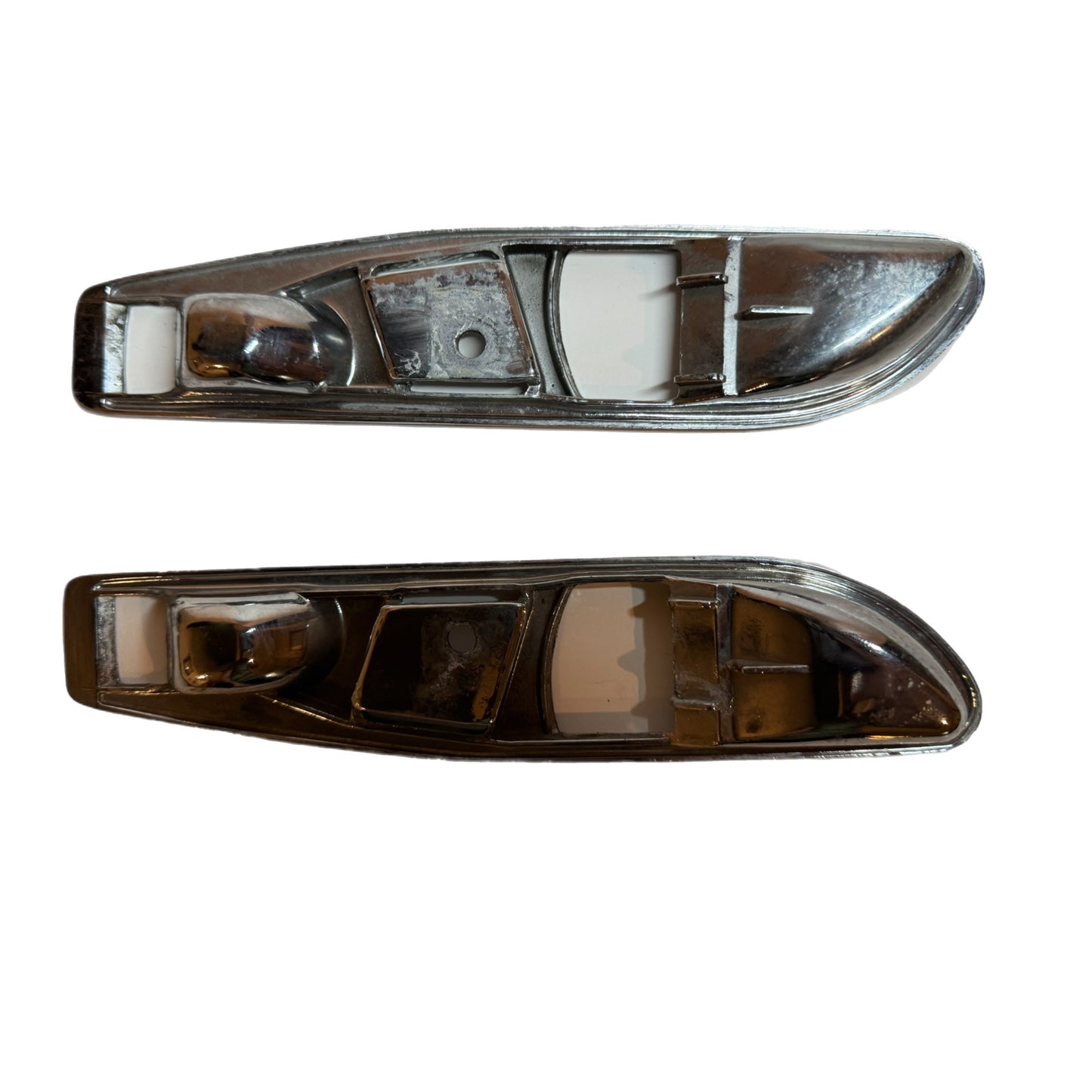 MERCEDES-BENZ R107 450SL 380SL Interior Chrome Door Handle Trim Pair